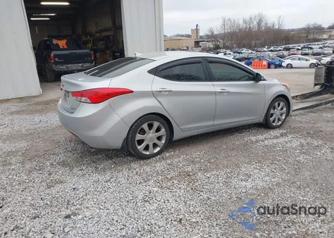 2012 Hyundai Elantra Limited (Ulsan Plant) из США, поврежденный, VIN KMHDH4AEXCU406128